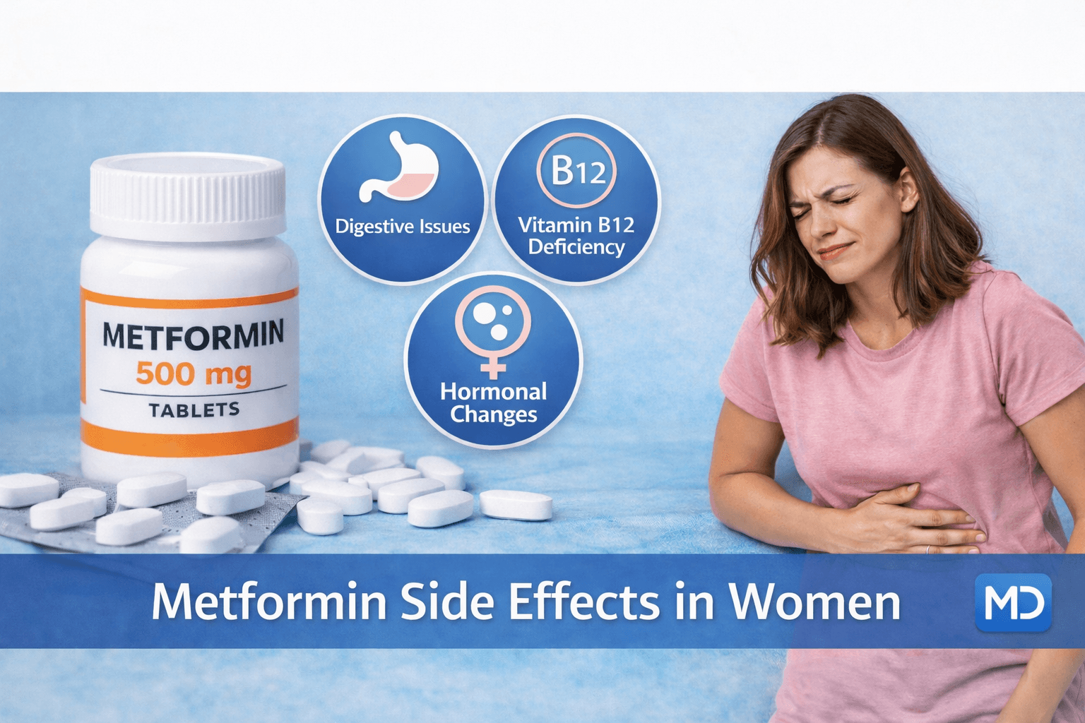 Metformin Side Effects in Women: What You Need to Know infographic